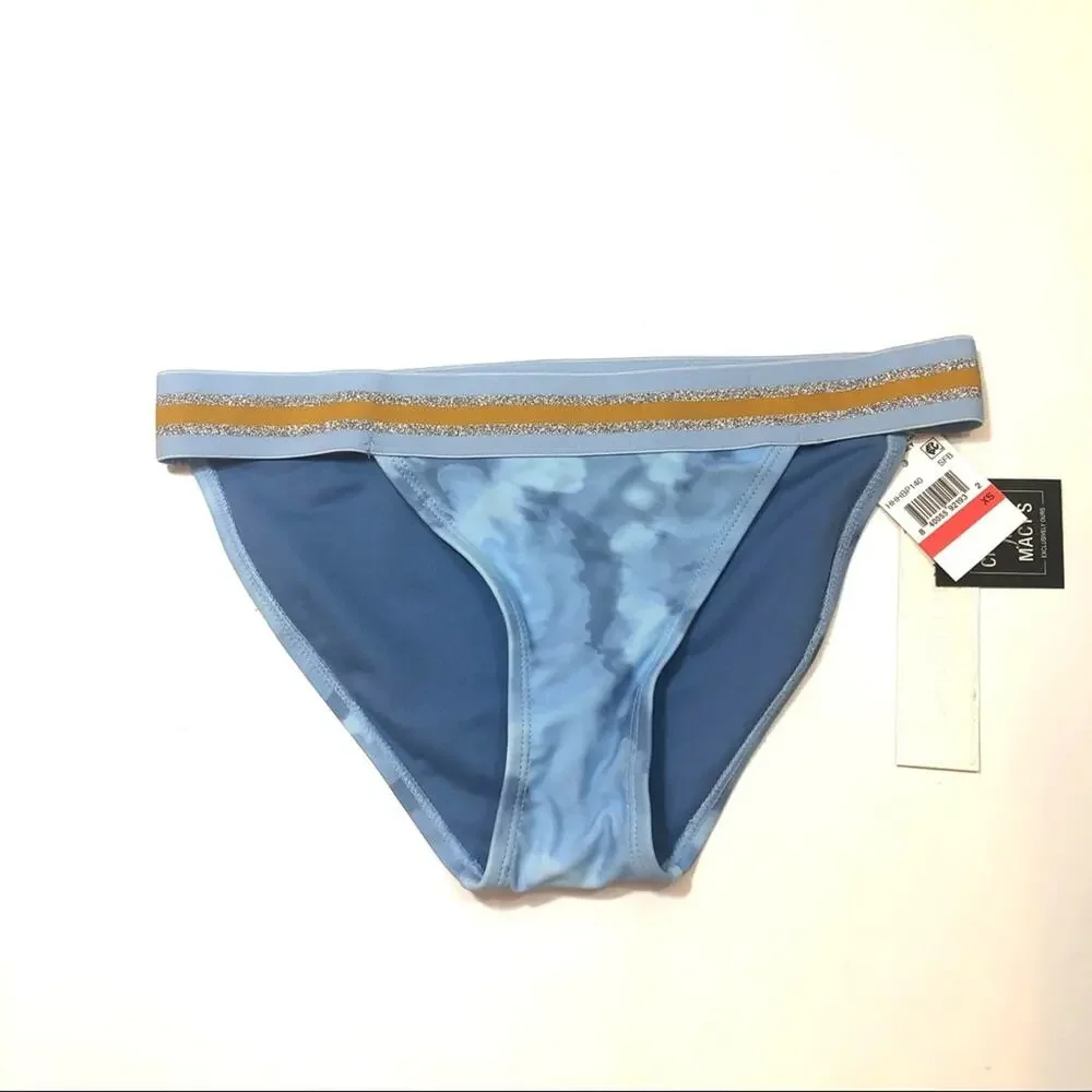 Hula Honey SURF BLUE TIE-DYE Bikini Swim Bottom